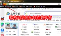 猎豹浏览器如何拦截弹窗