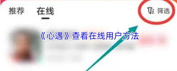 心遇如何查看在线状态