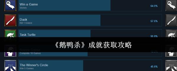 鹅鸭杀 成就获取攻略
