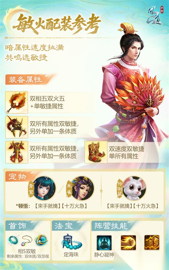 问道手游全民争霸赛最强阵容配装推荐