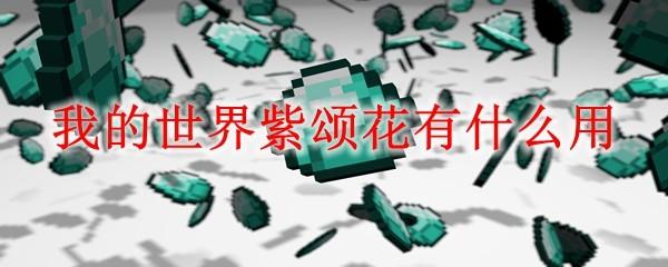 我的世界紫颂花有什么用2025