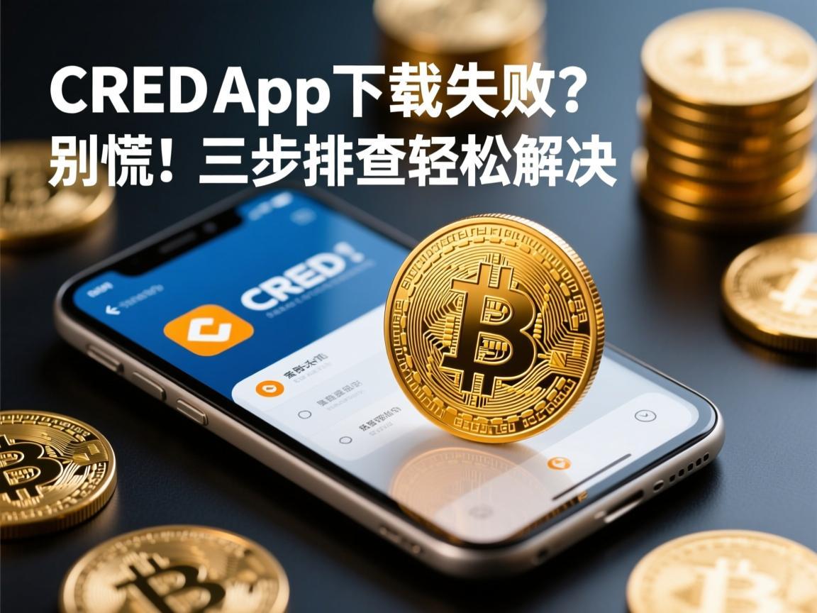CRED币App下载失败 别慌！三步排查轻松解决