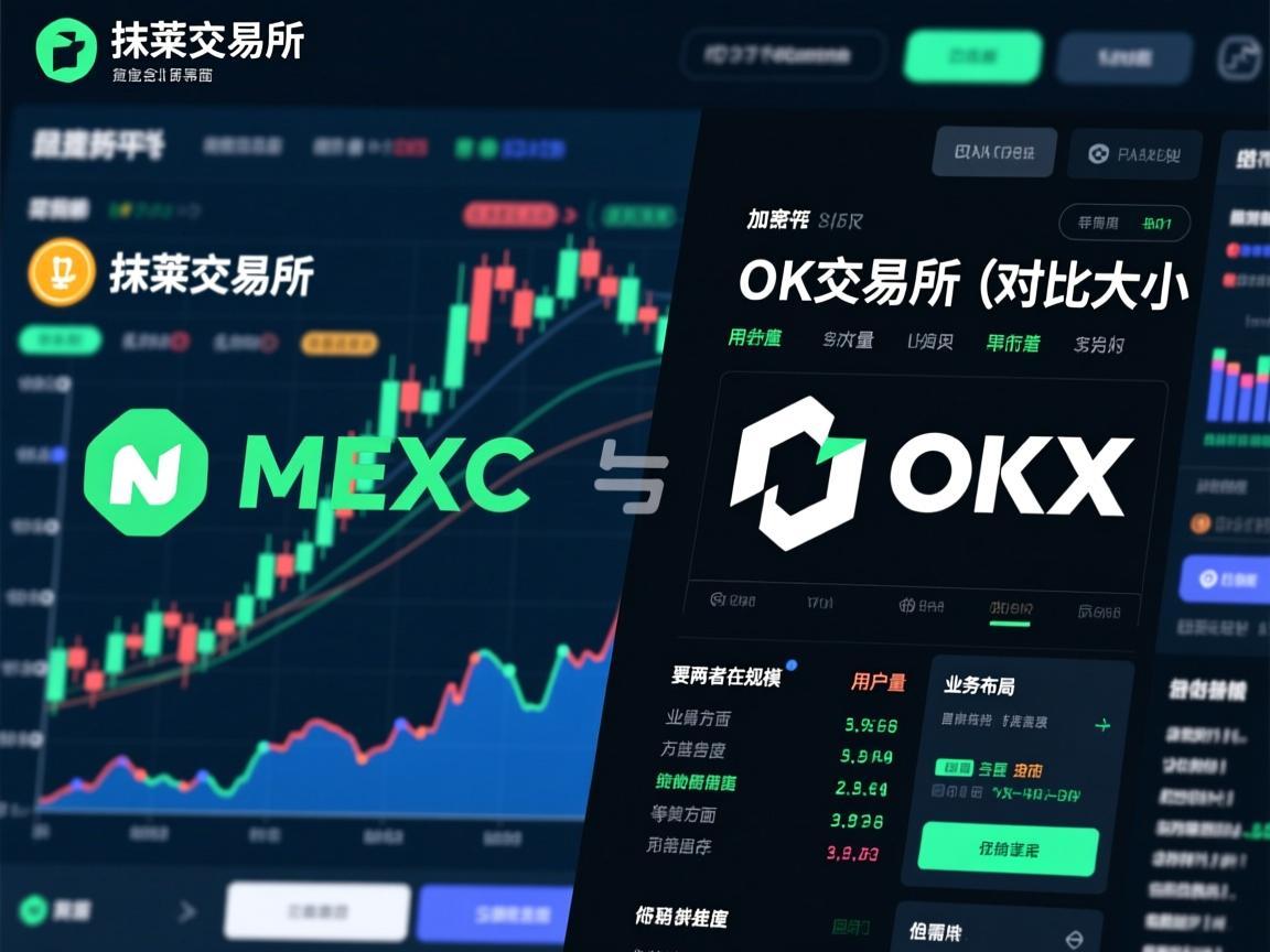 在加密货币交易所领域，抹茶交易所（MEXC）与OK交易所（OKX）均是行业知名平台，但两者在规模、用户量、业务布局等方面存在显著差异，需从多维度对比其大小