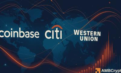 花旗银行与 Coinbase 合作，实现全球支付转型