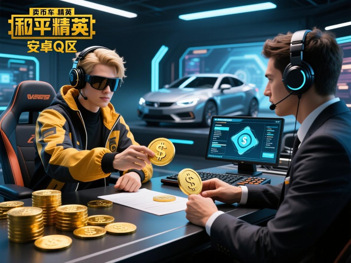 当卖车币遇上和平精英安卓Q区，一场虚拟世界的交易与博弈