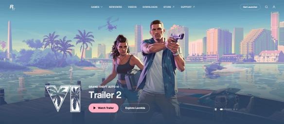 R星官网大改 GTA6 Logo更加简约明朗但发售日期移除
