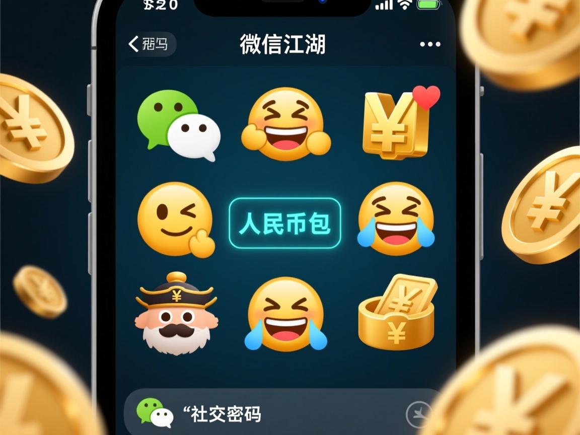 微信里的表情江湖，安卓微信人民币表情包的社交密码
