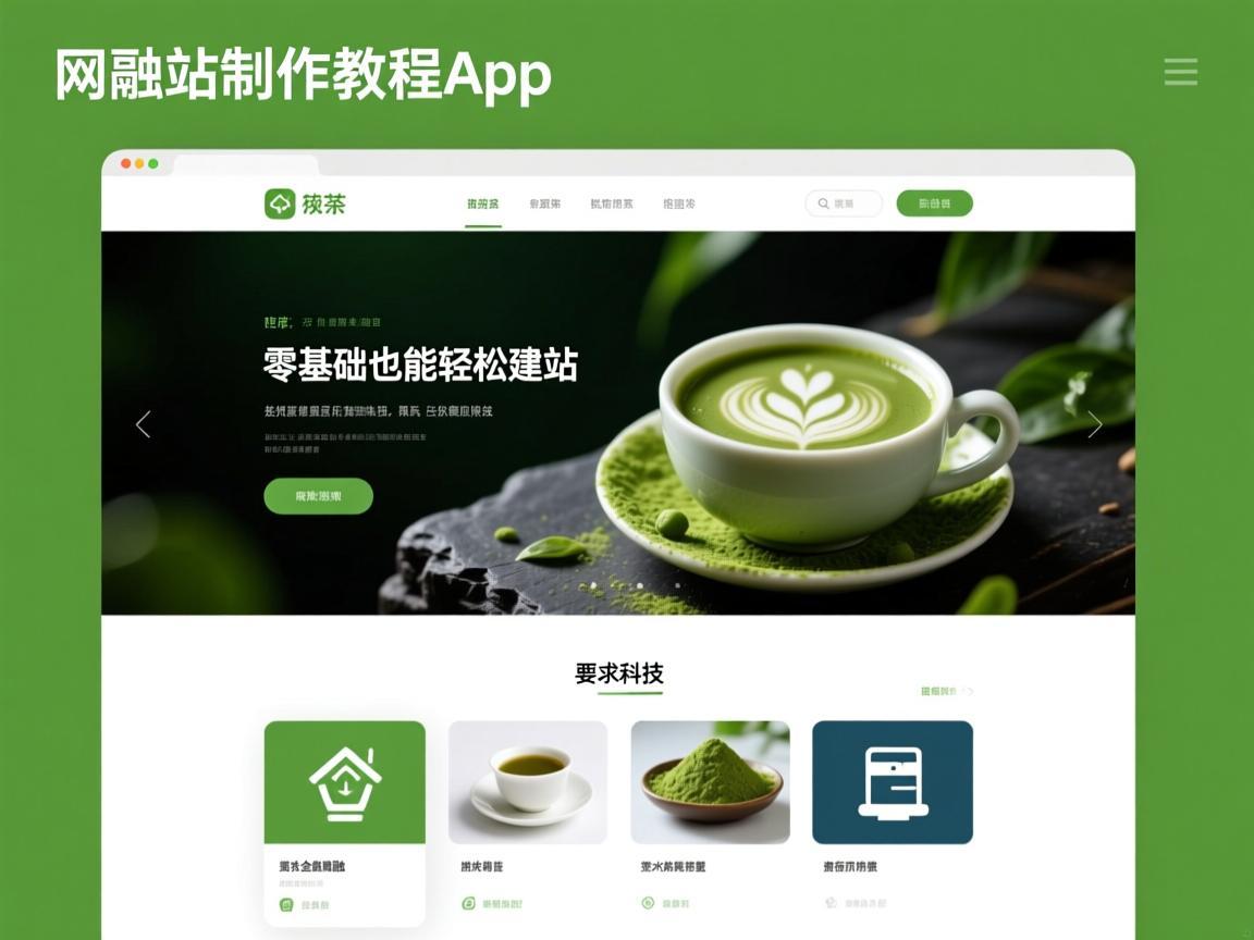 抹茶网站制作教程App，零基础也能轻松建站