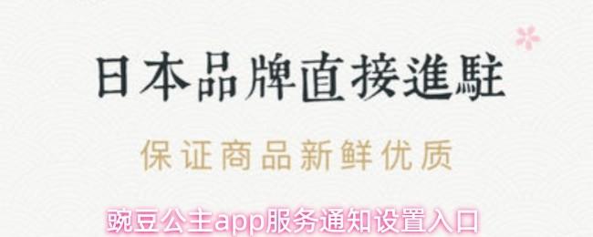 豌豆公主app服务通知设置入口