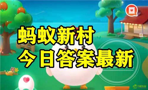 蚂蚁新村2025年12月31日题目答案