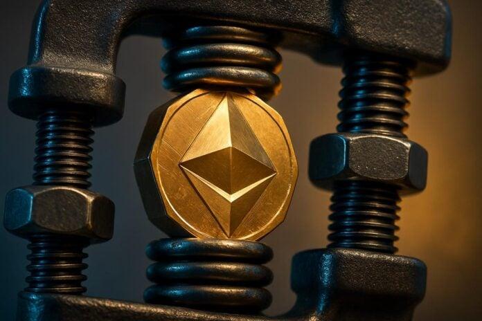 交易员密切关注以太坊价格，因为窄幅震荡和EMA收窄预示着下一波大行情。