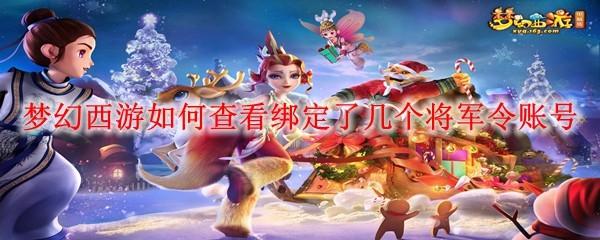 梦幻西游如何查看绑定了几个将军令账号
