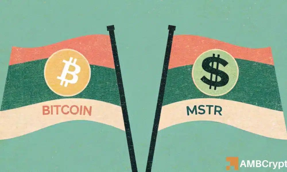 Strategy公司的MSTR指标是否预示着比特币的下一步走势 数据显示……