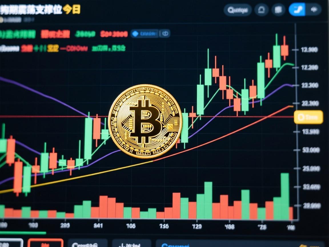 狗狗币今日K线图分析，短期震荡加剧，关注关键支撑位