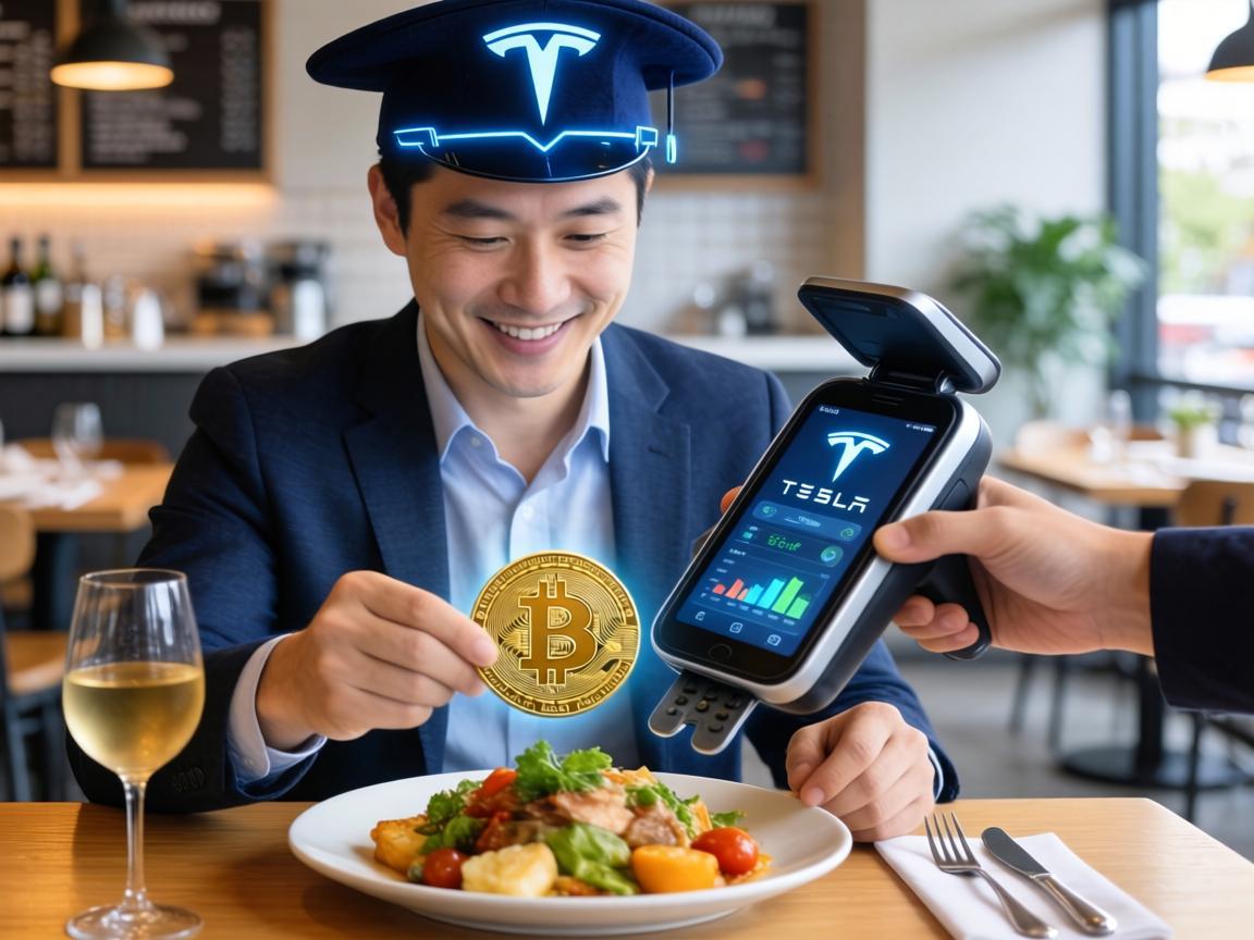 特斯拉餐厅用狗狗币支付，一场数字货币与美食的跨界融合