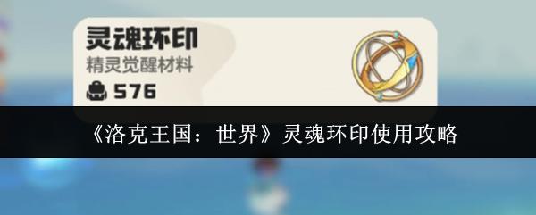 洛克王国：世界 灵魂环印使用攻略