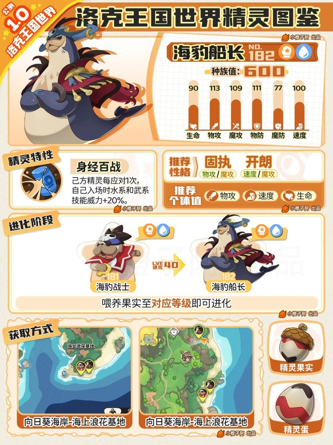 洛克王国世界海豹船长性格推荐