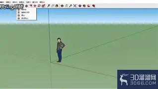 SketchUp曲面模型如何进行贴图
