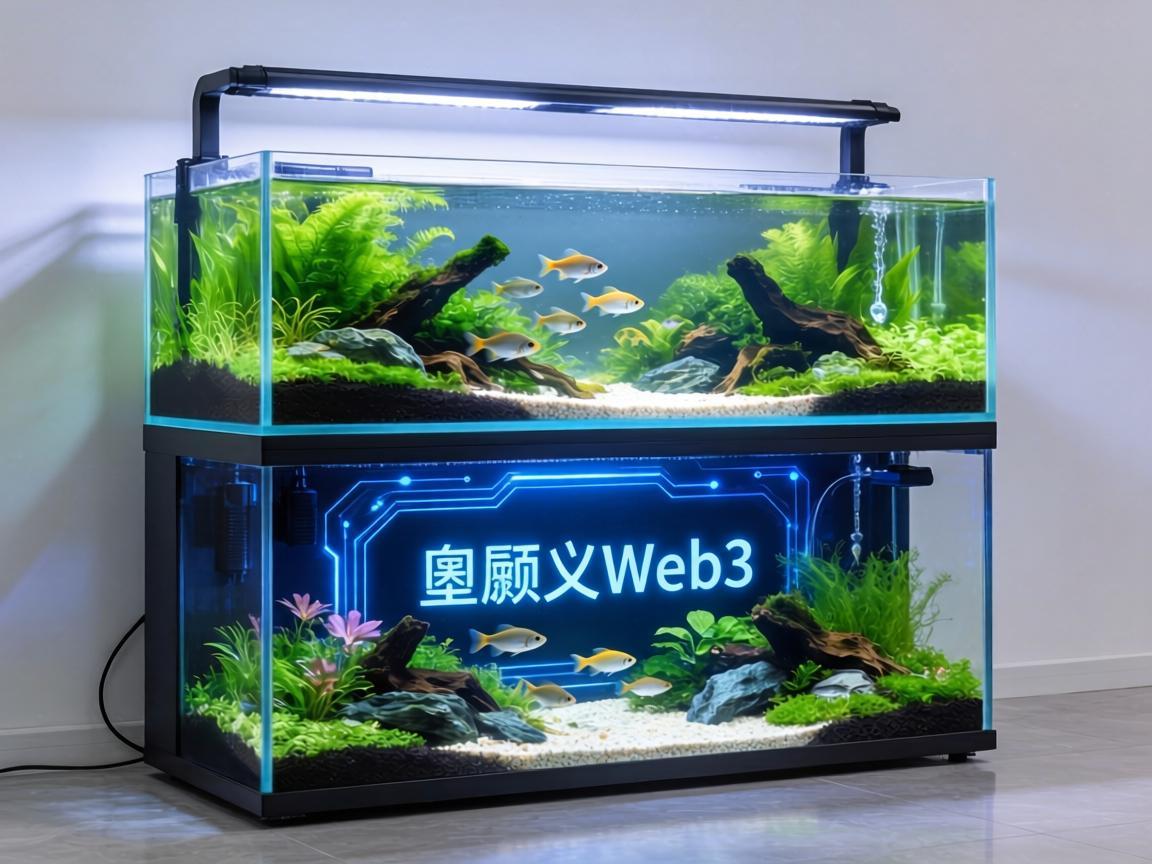 莱欧义Web3鱼缸底柜，科技与自然美学的完美融合