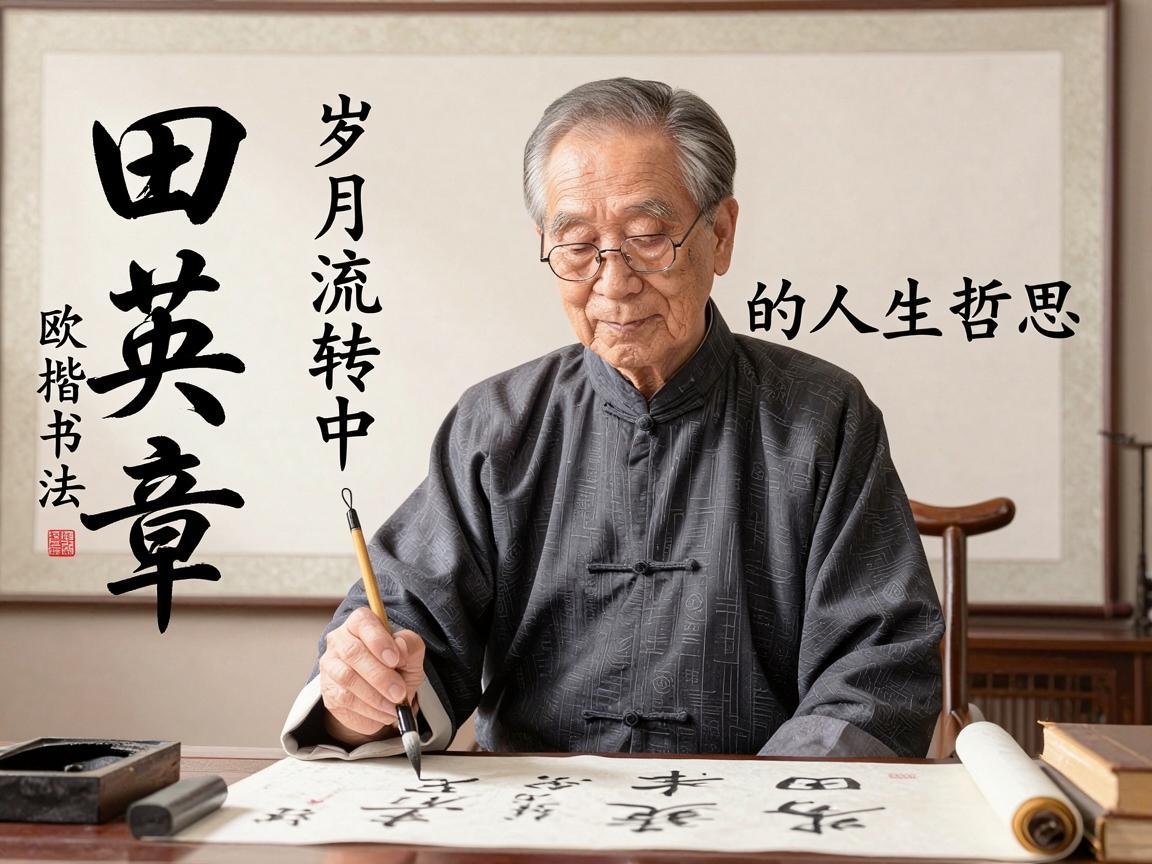 田英章与欧楷书法，岁月流转中的人生哲思