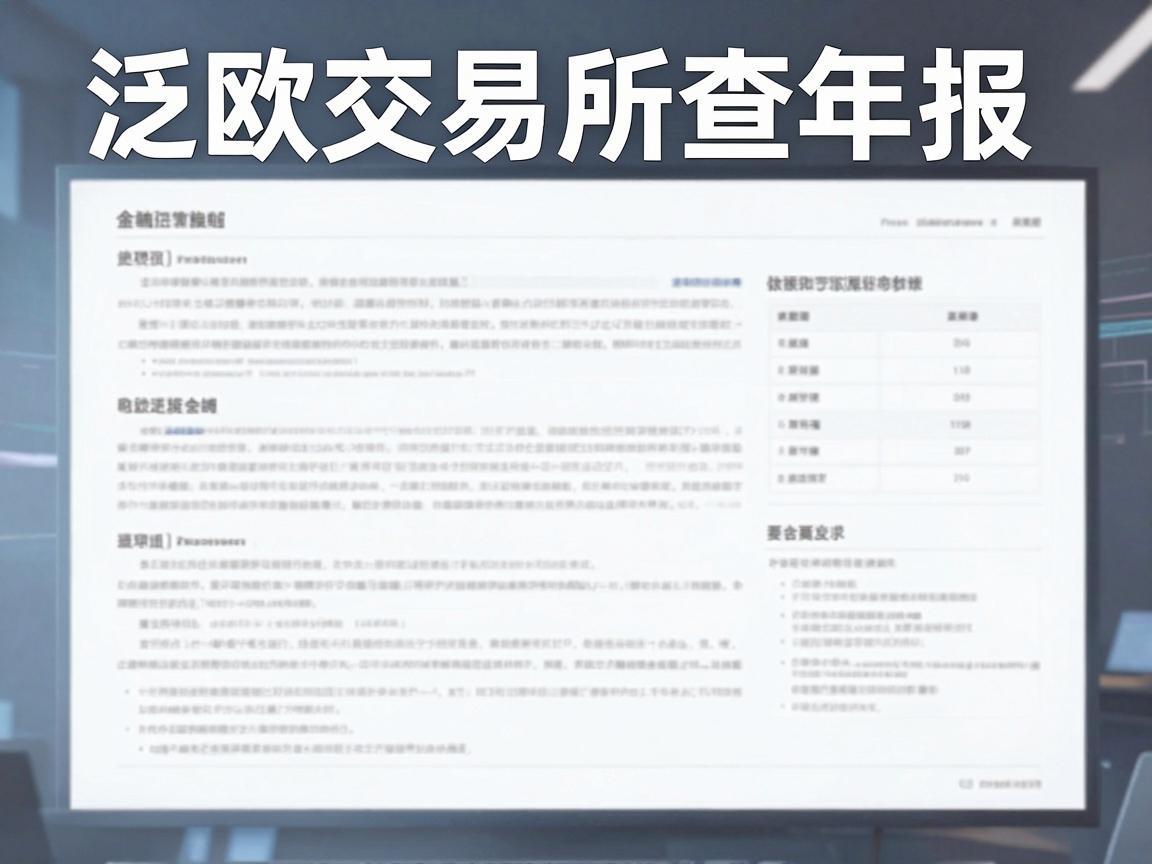 泛欧交易所查年报